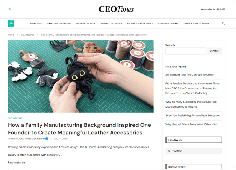 How to Evaluate an Online Brand: A Look at The Q Charm Through the Eyes of CEO Times